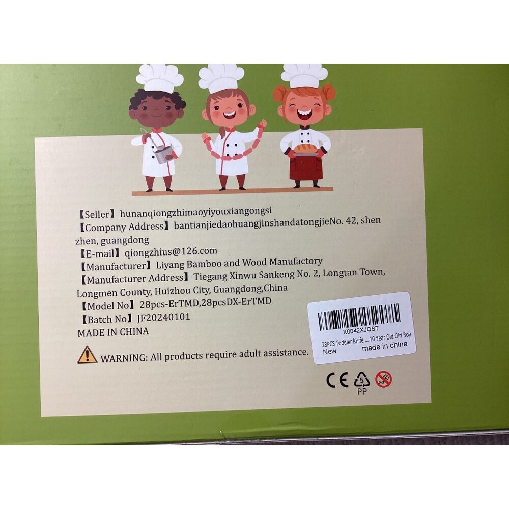 Kids Kitchen Set*28 Pieces*Ages 2+*Safe Tools For Pretend Cooking*Food Prep*NIB - Picture 2 of 4
